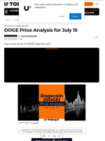 DOGE Price Analysis for July 15