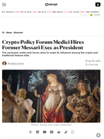 Crypto Policy Forum Medici Hires Former Messari Exec as President - Decrypt