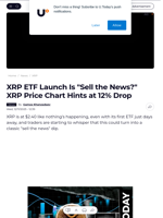 XRP ETF Launch Is 