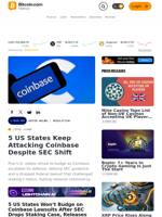 5 US States Keep Attacking Coinbase Despite SEC Shift – Regulation Bitcoin News