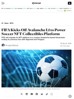 FIFA Kicks Off Avalanche L1 to Power Soccer NFT Collectibles Platform - Decrypt