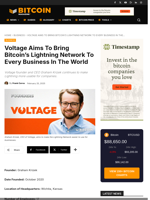 Voltage Aims To Bring Bitcoin's Lightning Network To Every Business In The World