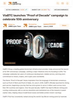 ViaBTC launches “Proof of Decade” campaign to celebrate 10th anniversary - AMBCrypto