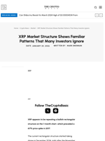 XRP Market Structure Shows Familiar Patterns That Many Investors Ignore