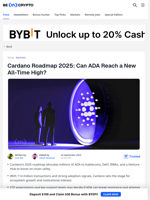 Cardano’s 2025 Roadmap Builds DeFi and RWA Momentum