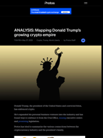 ANALYSIS: Mapping Donald Trump’s growing crypto empire