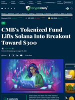 CMB’s Tokenized Fund Lifts Solana Into Breakout Toward $300 - Crypto Daily