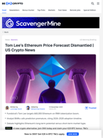 US Crypto News: Tom Lee's Ethereum Price Prediction Is Flawed