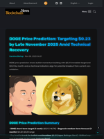 DOGE Price Prediction: Targeting $0.23 by Late November 2025 Amid Technical Recovery - Blockchain.News