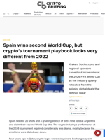 Spain wins second World Cup, but crypto's tournament playbook looks very different from 2022