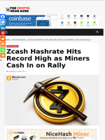 Zcash Hashrate Hits Record High as Miners Cash In on Rally - The Crypto News Wire