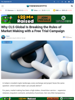 Why CLS Global Is Breaking the Rules of Market Making with a Free Trial Campaign