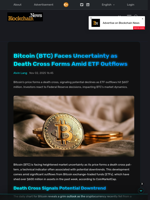 Bitcoin (BTC) Faces Uncertainty as Death Cross Forms Amid ETF Outflows - Blockchain.News