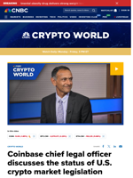 Coinbase chief legal officer discusses the status of U.S. crypto market legislation