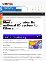 Bhutan migrates its national ID system to Ethereum - The Crypto News Wire