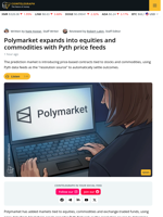 Polymarket Introduces Equity and Commodity Markets Powered by Pyth