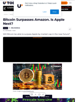 Bitcoin Surpasses Amazon. Is Apple Next?