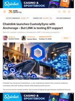Chainlink launches CustodySync with Anchorage - But LINK is testing $11 support - AMBCrypto