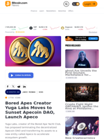 Bored Apes Creator Yuga Labs Moves to Sunset Apecoin DAO, Launch Apeco – Bitcoin News
