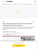 FCA releases finalized cryptoasset rules that include several technical traps to watch out for