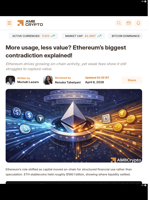 More usage, less value? Ethereum’s biggest contradiction explained! - AMBCrypto
