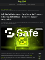 Safe Wallet Introduces New Security Features following Bybit Hack