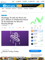 Strategy To Sell As Much As $2.1 Billion In Preferred Stock To Accelerate Its Bitcoin Buying Binge ⋆ ZyCrypto