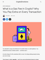 What is a Gas Fee in Crypto? Why You Pay Extra on Every Transaction