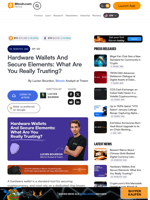 Hardware Wallets And Secure Elements: What Are You Really Trusting? – Op-Ed Bitcoin News