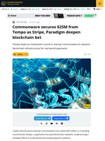 Commonware Raises $25M from Stripe-Backed Tempo