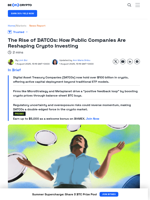 Inside DATCOs: The Treasury Model Fueling Bitcoin’s Rise