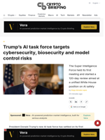 Trump's AI task force targets cybersecurity, biosecurity and model control risks