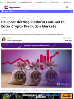 US Betting Platform FanDuel to Enter Crypto Prediction Markets