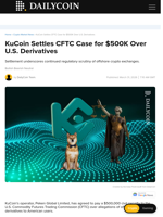 KuCoin Settles CFTC Case for $500K Over U.S. Derivatives - DailyCoin
