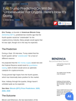 Eric Trump Predicted Q4 Will Be 'Unbelievable' For Crypto: Here's How It's Going - Grayscale Bitcoin Mini Trust (BTC) Common units of fractional undivided beneficial interest (ARCA:BTC) - Benzinga