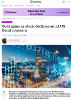 Gold gains as stock declines amid US fiscal concerns - Coinfea