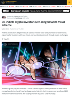 DOJ Charges Crypto Investor in Alleged $20M Investment Fraud