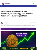 Bitcoin Price Prediction: Trump, BlackRock, and Strategy Fuel Renewed Optimism as Bulls Target $122K