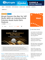 BingX Raises the Bar for VIP Perks With an Industry-First Futures Asset Auto Earn Feature