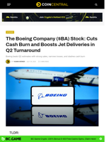The Boeing Company ($BA) Stock: Cuts Cash Burn and Boosts Jet Deliveries in Q2 Turnaround