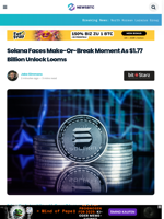 Solana Faces Make-Or-Break Moment With $1.77 Billion Unlock