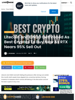 Litecoin and ONDO Dethroned As Best Cryptos To Buy Now As RTX Nears 95% Sell Out | Live Bitcoin News
