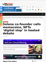 Solana co-founder calls memecoins, NFTs ‘digital slop’ in heated debate - The Crypto News Wire