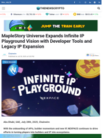 MapleStory Universe Expands Infinite IP Playground Vision with Developer Tools and Legacy IP Expansion - TheNewsCrypto