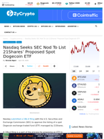 Nasdaq Seeks SEC Nod To List 21Shares’ Proposed Spot Dogecoin ETF ⋆ ZyCrypto