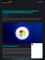 CRV Price Prediction: Short Squeeze Fired — Now Bulls Must Defend $0.33 or Watch the Entire Move Evaporate - Blockchain.News
