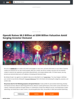 OpenAI Raises $8.3 Billion at $300 Billion Valuation Amid Surging Investor Demand - Brave New Coin