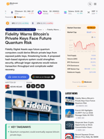 Fidelity Warns Bitcoin's Private Keys Face Future Quantum Risk
