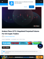 Kraken Plans CFTC-Regulated Perpetual Futures For US Traders