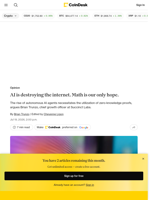 AI is destroying the internet. Math is our only hope.